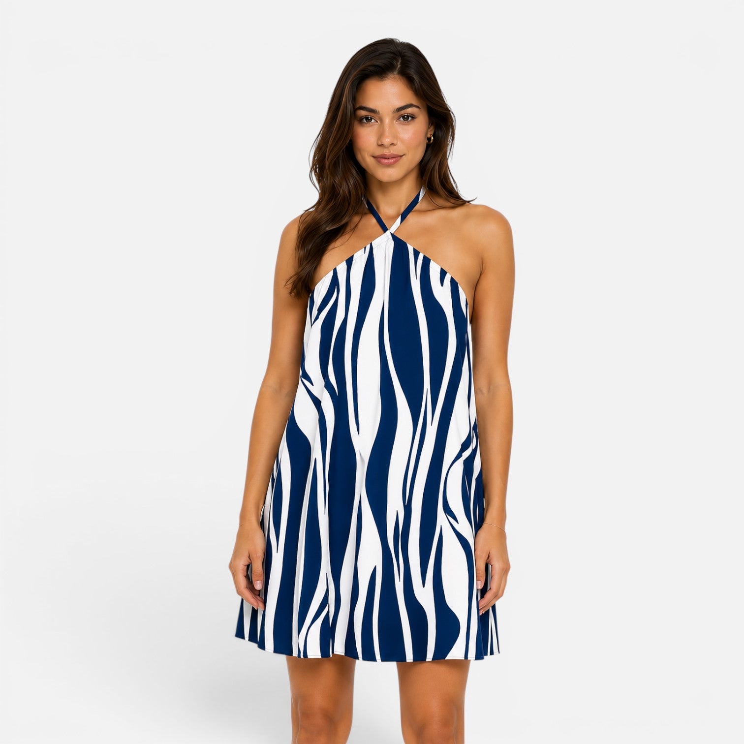 Felorro | Women’s Halter Mini Dress with Flowy Summer Fit