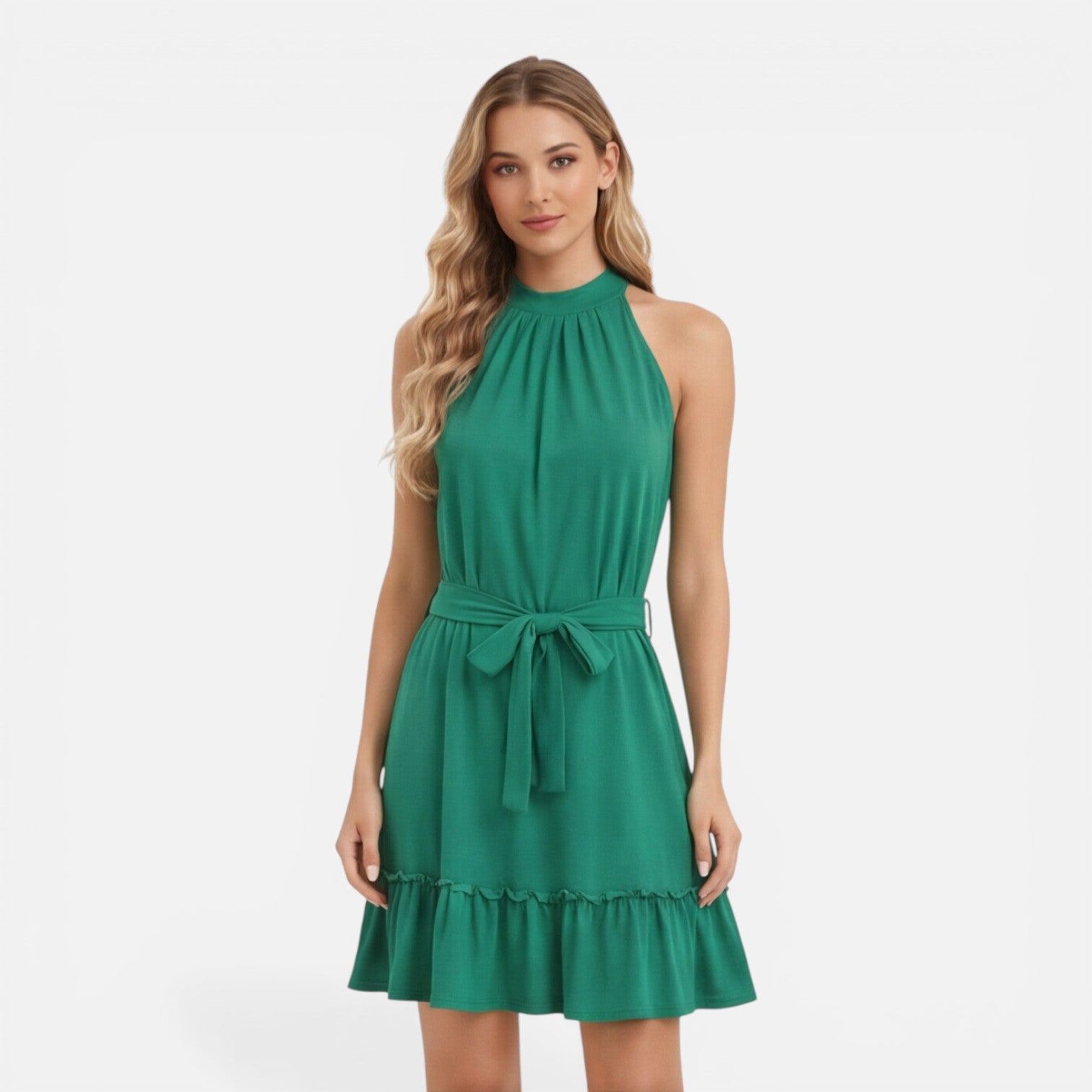 Felorro | Women’s Halter Neck Dress Lightweight Elegant Summer Mini