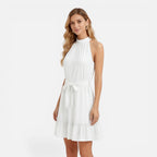 Felorro | Women’s Halter Neck Dress Lightweight Elegant Summer Mini