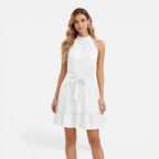 Felorro | Women’s Halter Neck Dress Lightweight Elegant Summer Mini