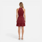 Felorro | Women’s Halter Neck Dress Lightweight Elegant Summer Mini
