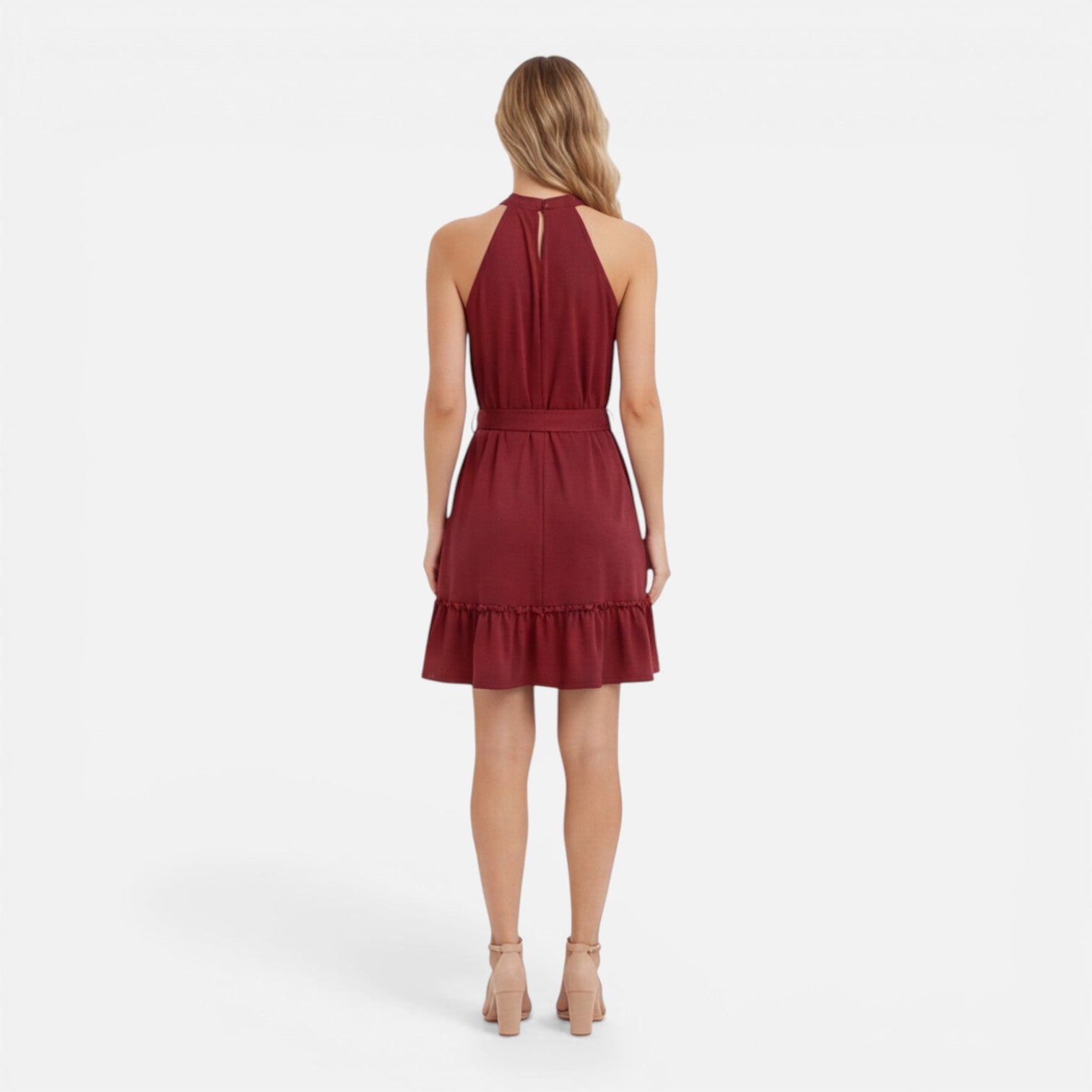 Felorro | Women’s Halter Neck Dress Lightweight Elegant Summer Mini