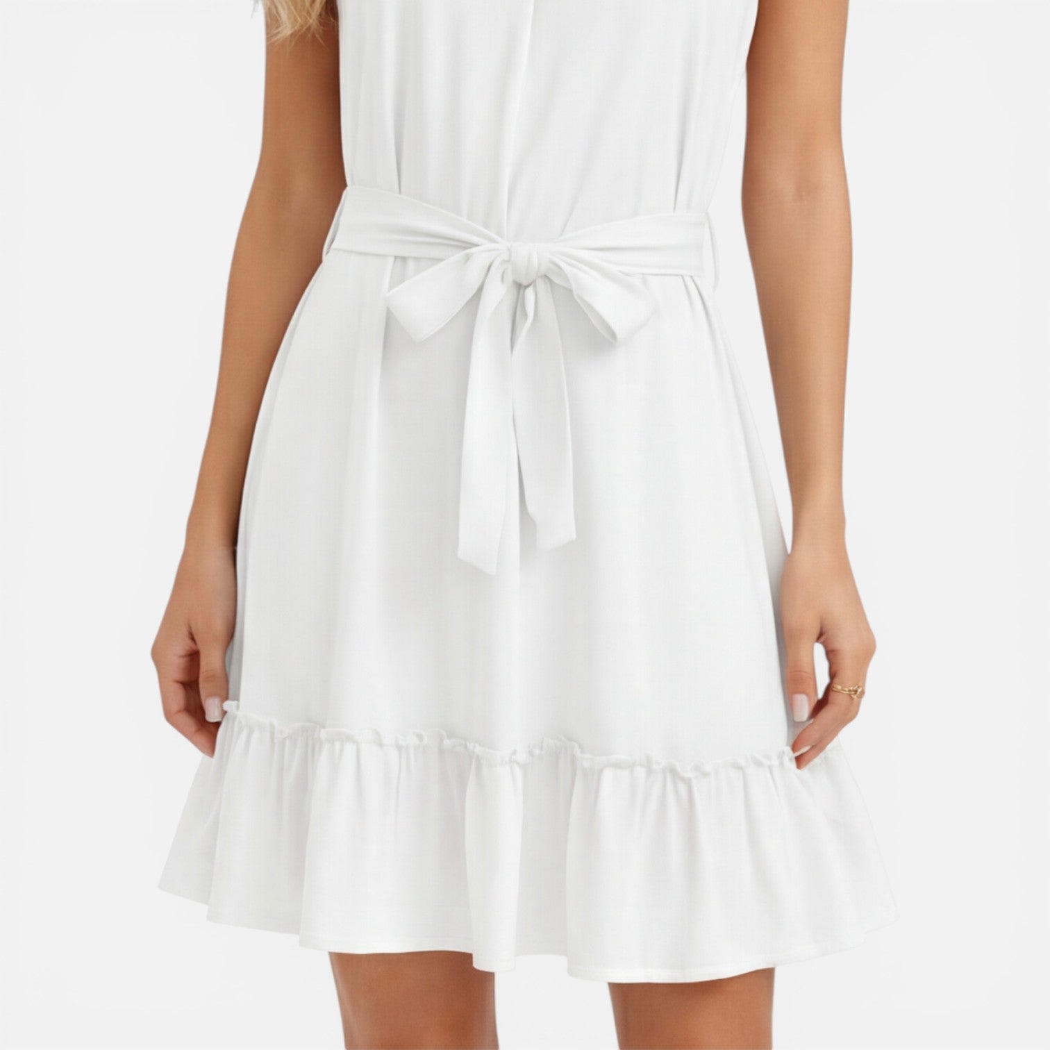 Felorro | Women’s Halter Neck Dress Lightweight Elegant Summer Mini