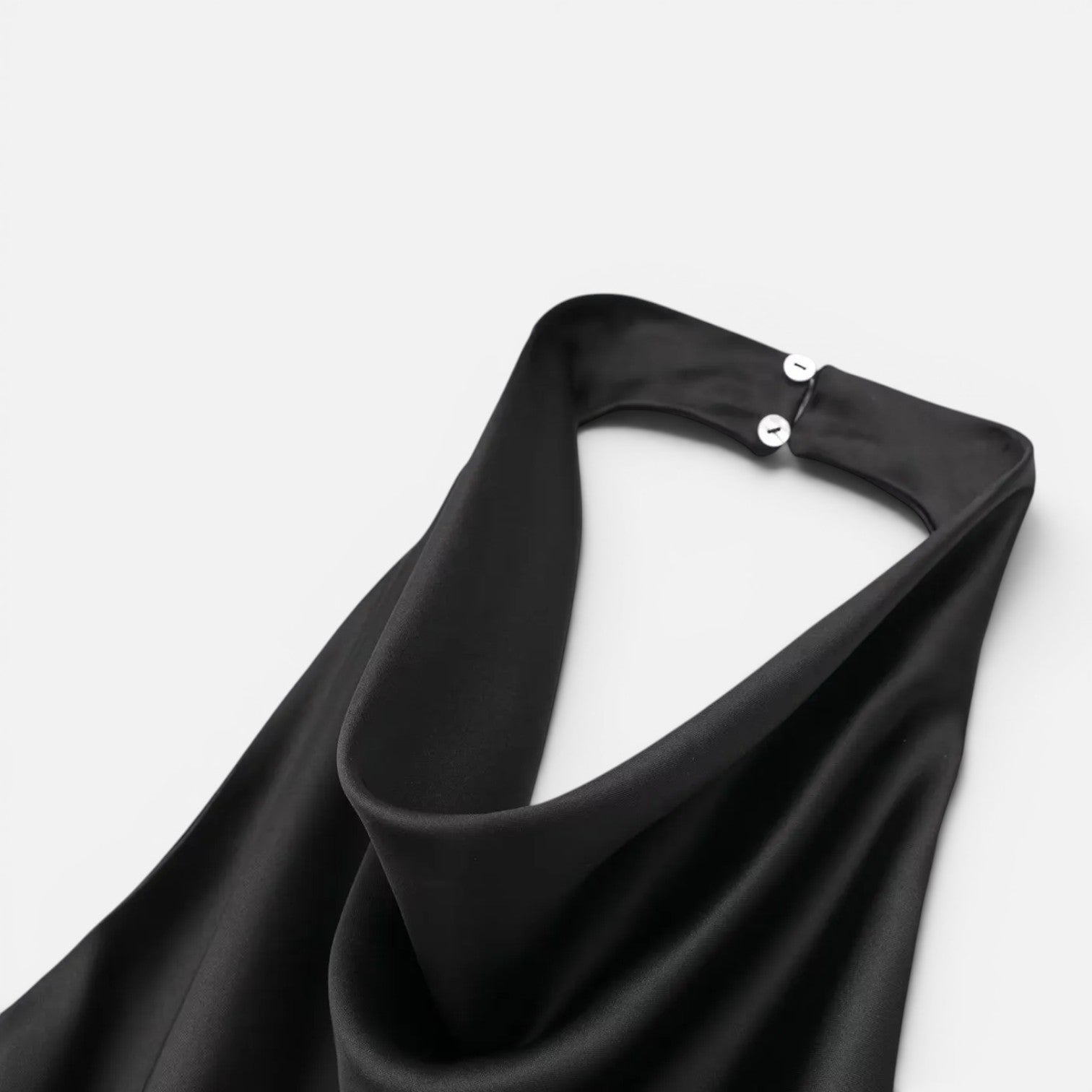 Felorro | Women’s Satin Halter Neck Top with Draped Elegant Fit