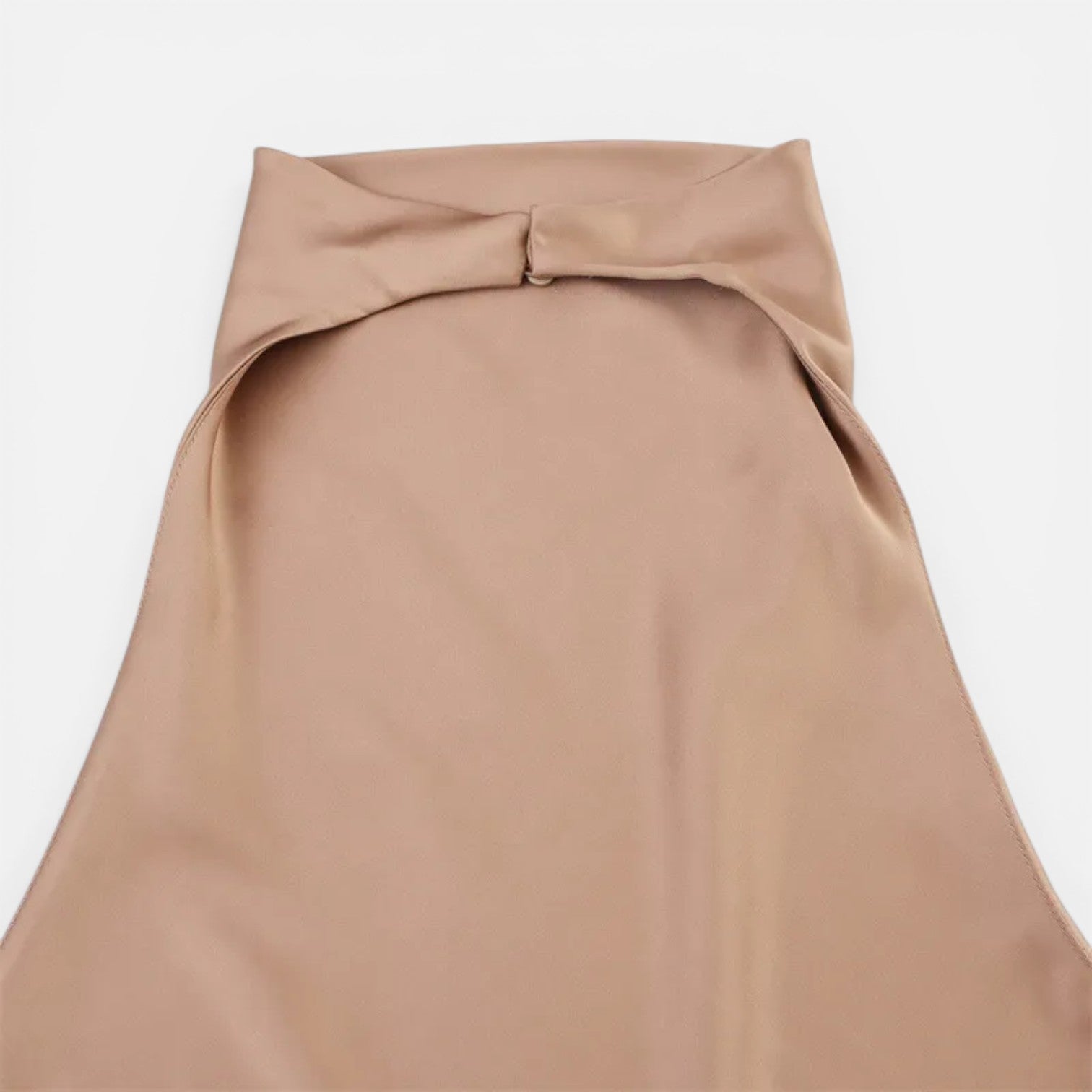 Felorro | Women’s Satin Halter Neck Top with Draped Elegant Fit