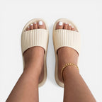 Felorro | Women’s Slide Sandals Soft Cushioned Comfort Non Slip Summer