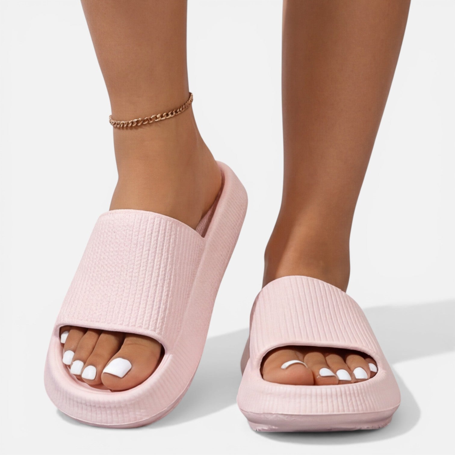 Felorro | Women’s Slide Sandals Soft Cushioned Comfort Non Slip Summer