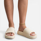 Felorro | Women’s Slide Sandals Soft Cushioned Comfort Non Slip Summer