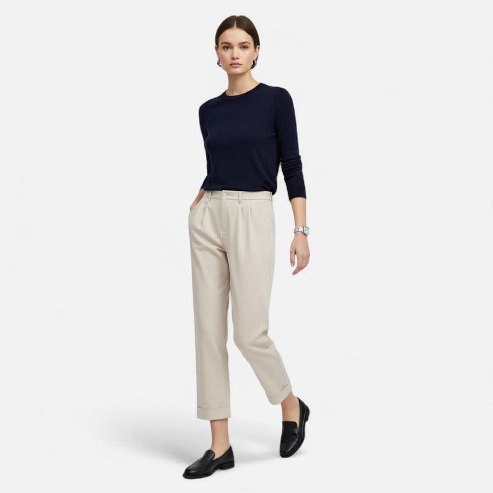 Women’s Trousers Classic High Waist Straight Leg Fit