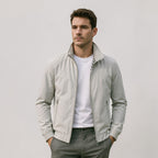 Men’s Lightweight Zip-Up Summer Jacket for Smart Casual Wear