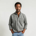 Men’s Classic Long Sleeve Button-Up Casual Shirt