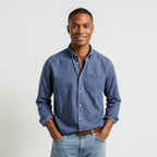 Men’s Classic Long Sleeve Button-Up Casual Shirt