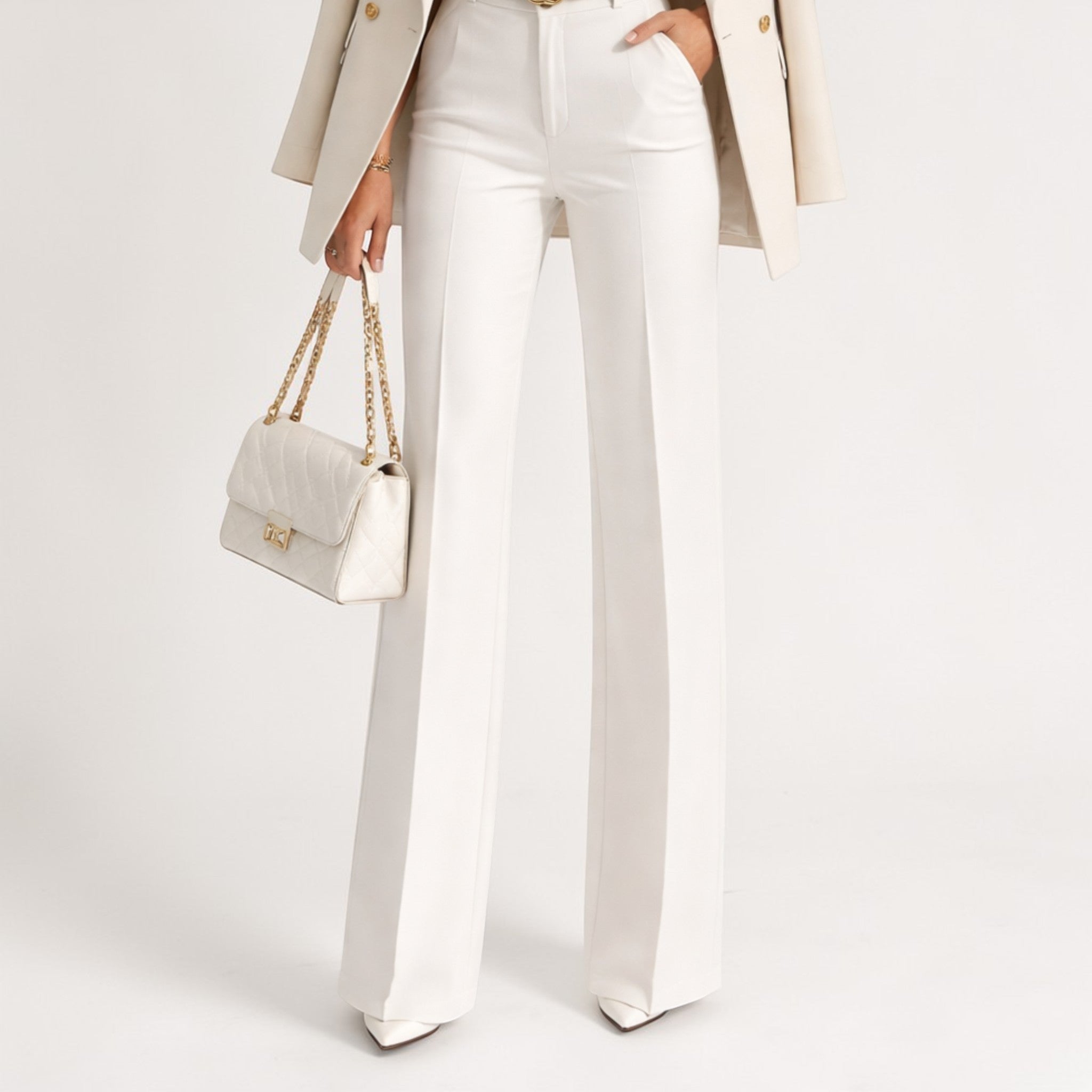 Women’s High Waist Wide Leg Trousers