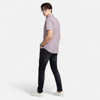 Men’s Oxford Cotton Short Sleeve Button-Up Shirt