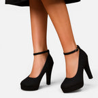 Felorro | Women’s Black Platform Heels for Wedding & Evening Wear