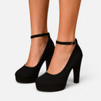 Felorro | Women’s Black Platform Heels for Wedding & Evening Wear