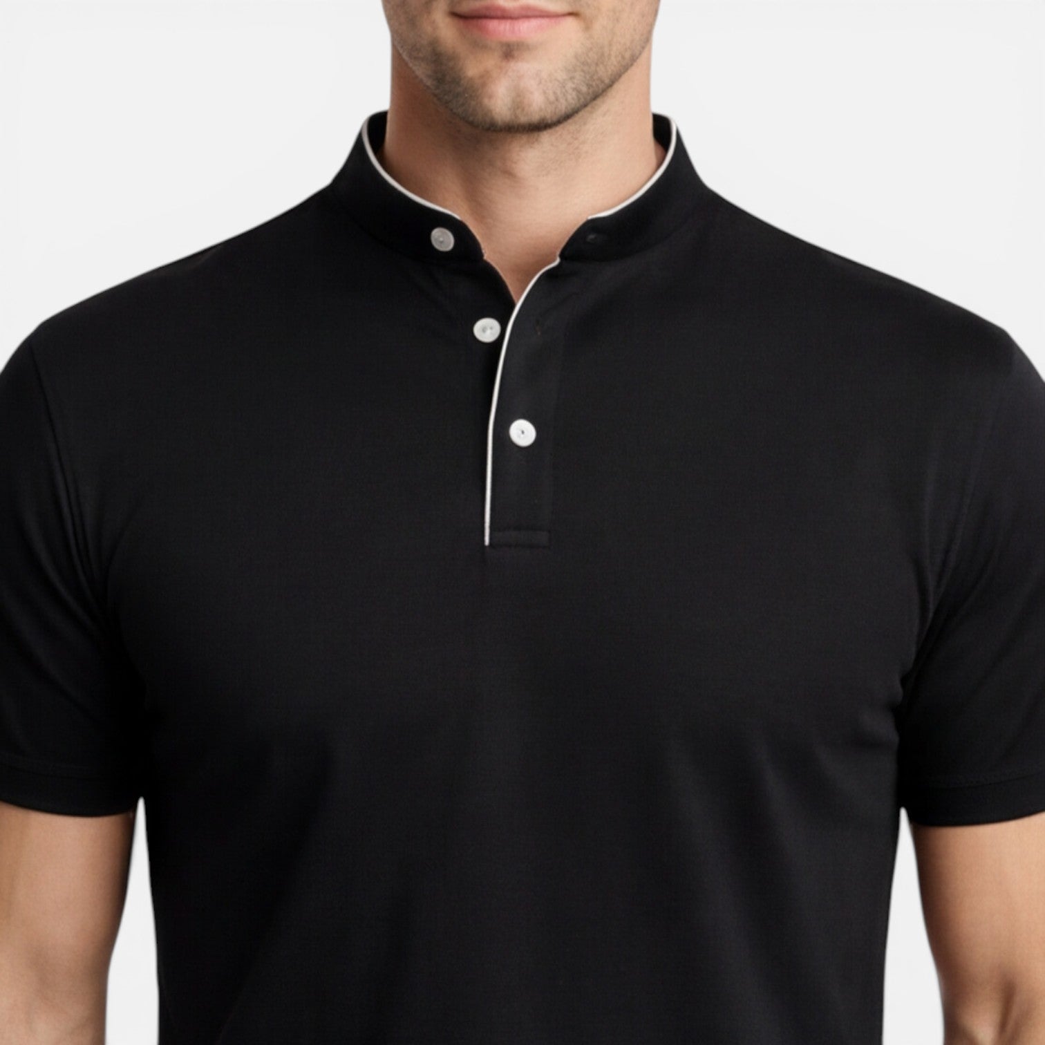 Men’s Short Sleeve Henley Shirt Soft Cotton Slim Fit Casual
