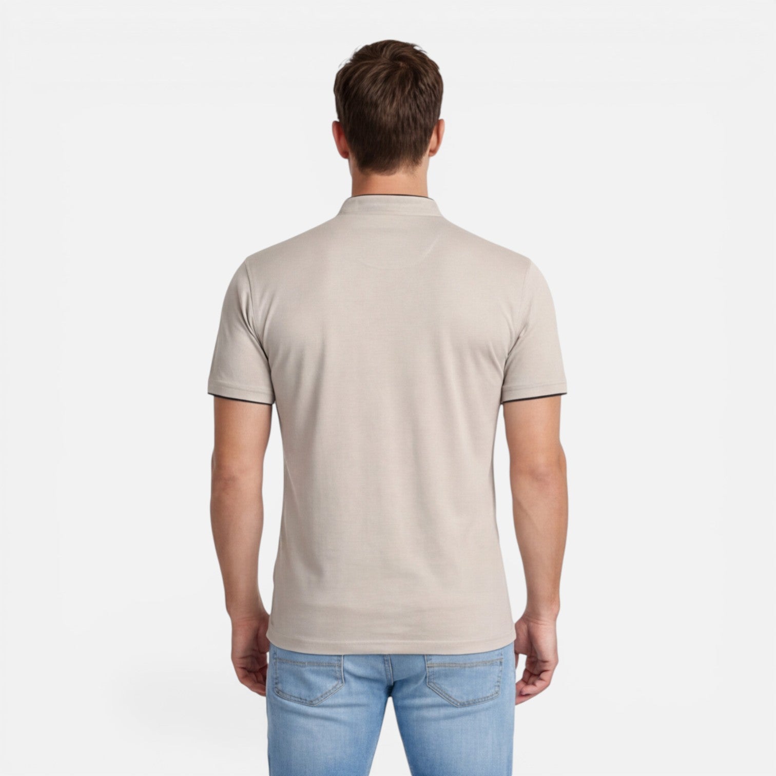 Men’s Short Sleeve Henley Shirt Soft Cotton Slim Fit Casual