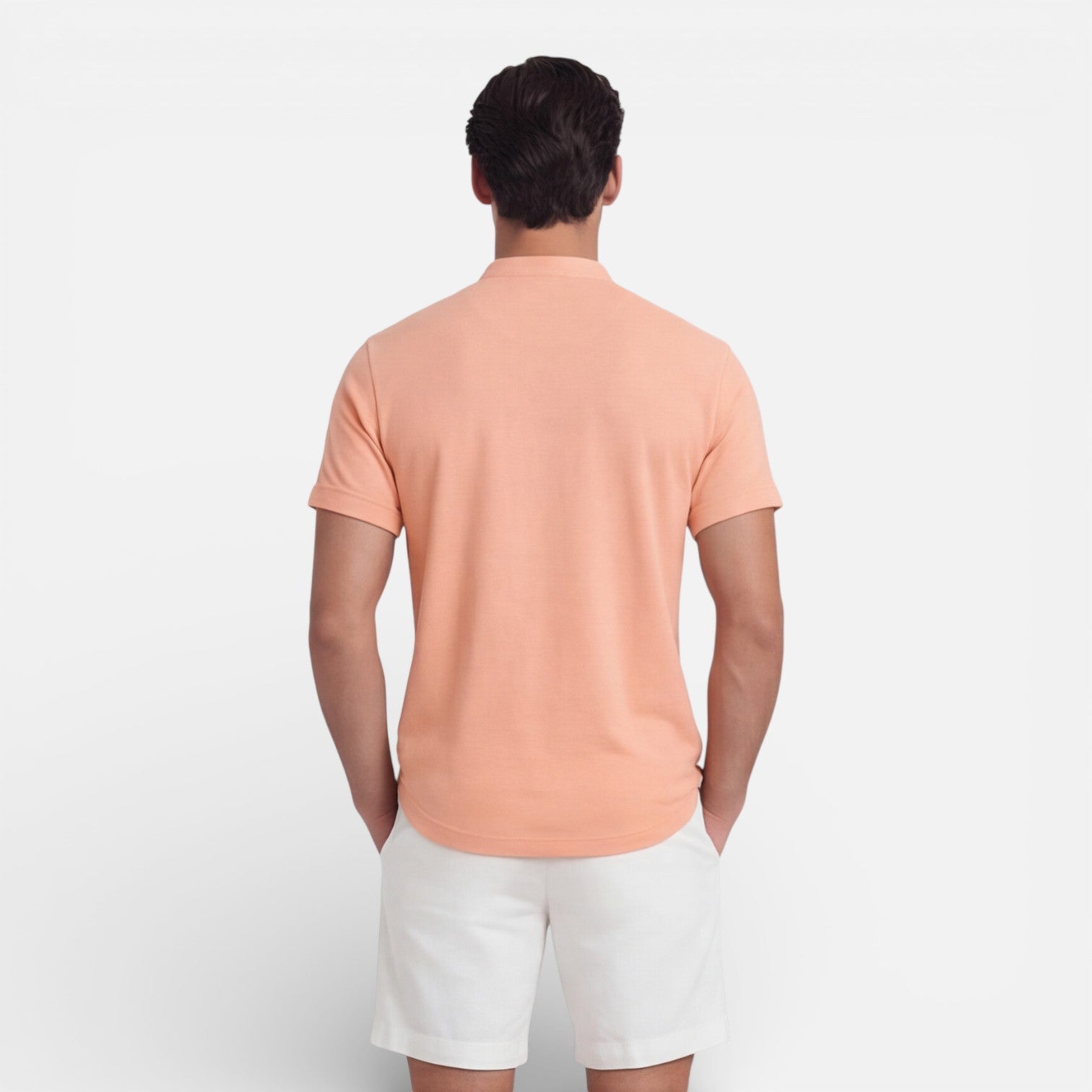 Men’s Short Sleeve Henley Shirt Slim Fit Cotton Summer Casual