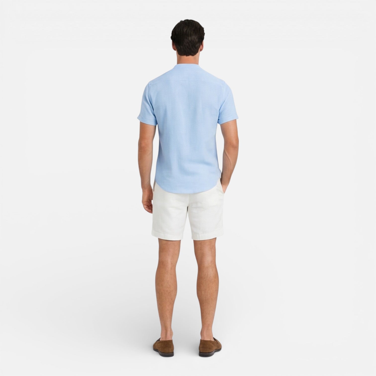 Men’s Short Sleeve Henley Shirt Slim Fit Cotton Summer Casual