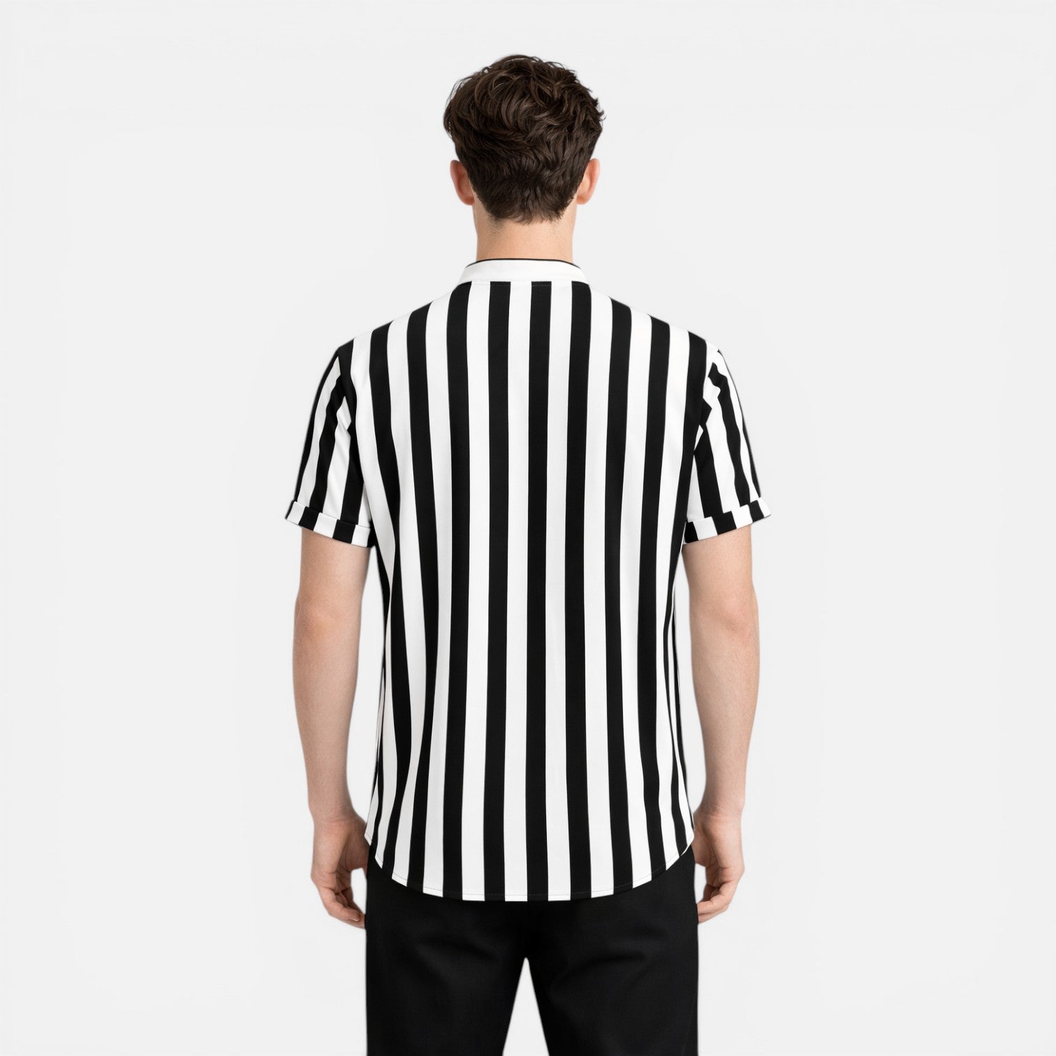 Felorro | Men’s Lightweight Summer Shirt Vertical Stripe Slim Fit