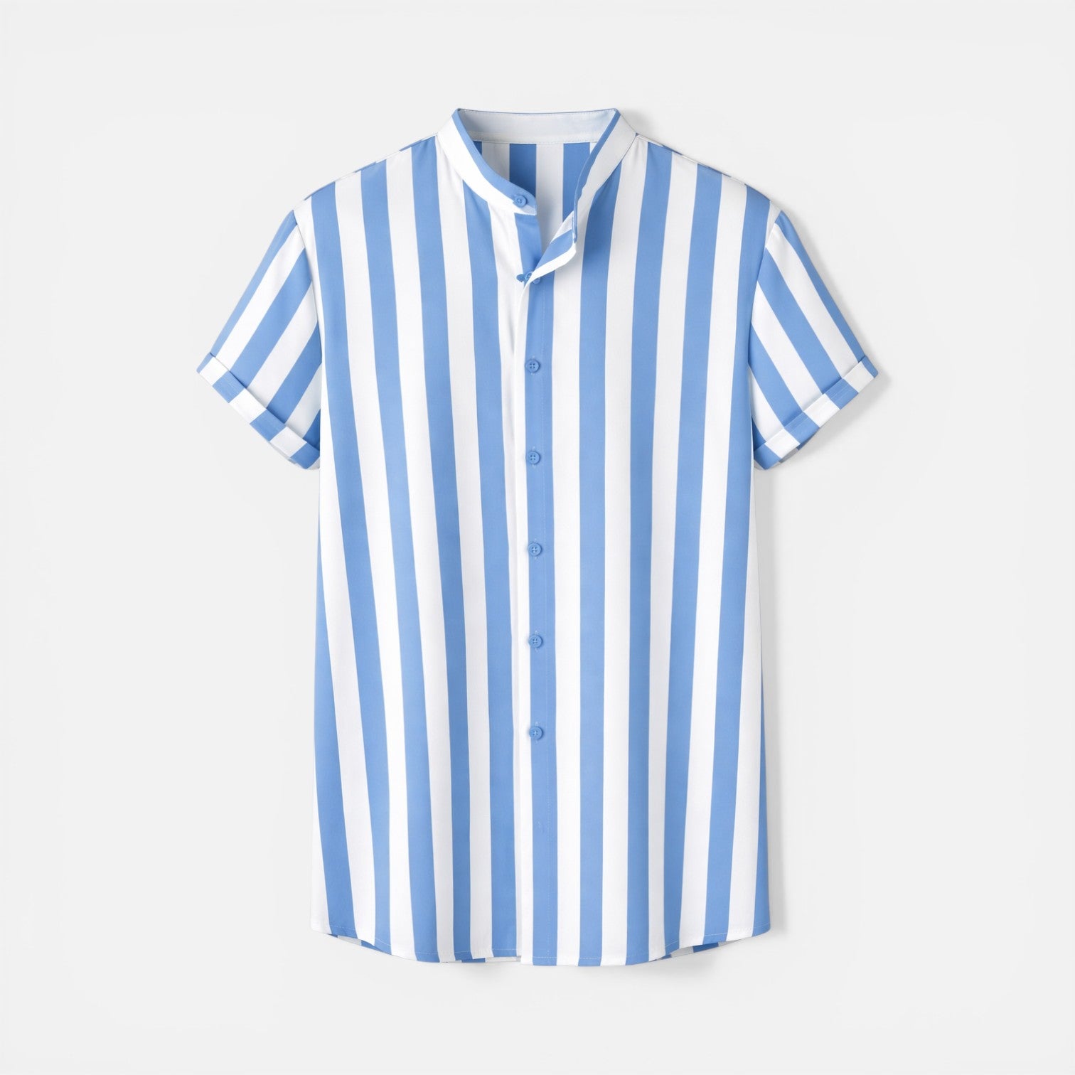 Felorro | Men’s Lightweight Summer Shirt Vertical Stripe Slim Fit