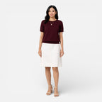 Women’s Knit Top Wool Blend Comfortable Classic Fit