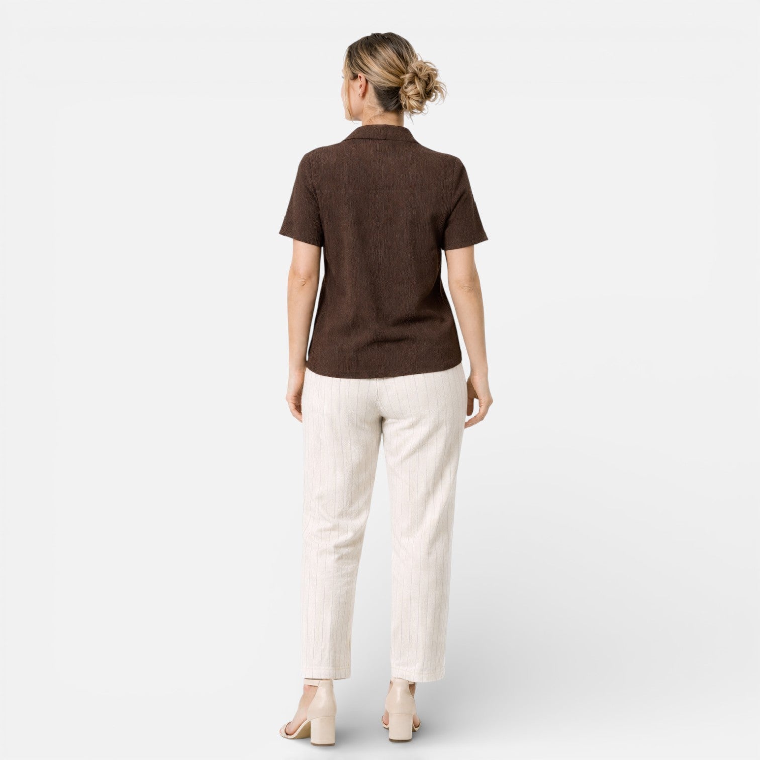 Women’s Button-Up Shirt Classic Short Sleeve