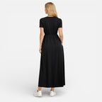 Women’s Maxi Dress Cotton Comfort Classic Short Sleeve
