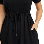 Women’s Maxi Dress Cotton Comfort Classic Short Sleeve