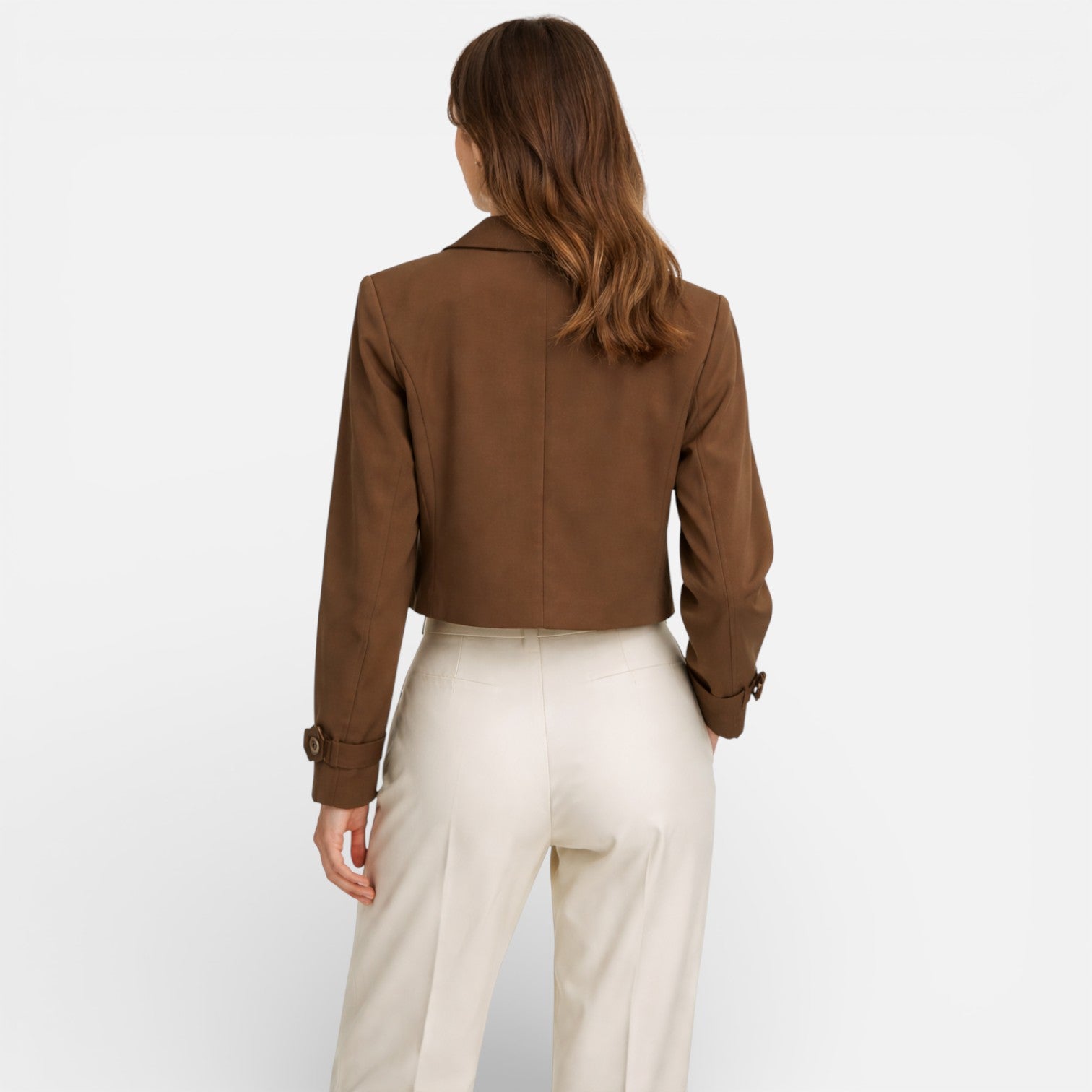 Women’s Brown Summer Jacket Lightweight Trench Style