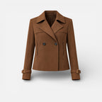 Women’s Brown Summer Jacket Lightweight Trench Style
