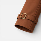 Women’s Brown Summer Jacket Lightweight Trench Style