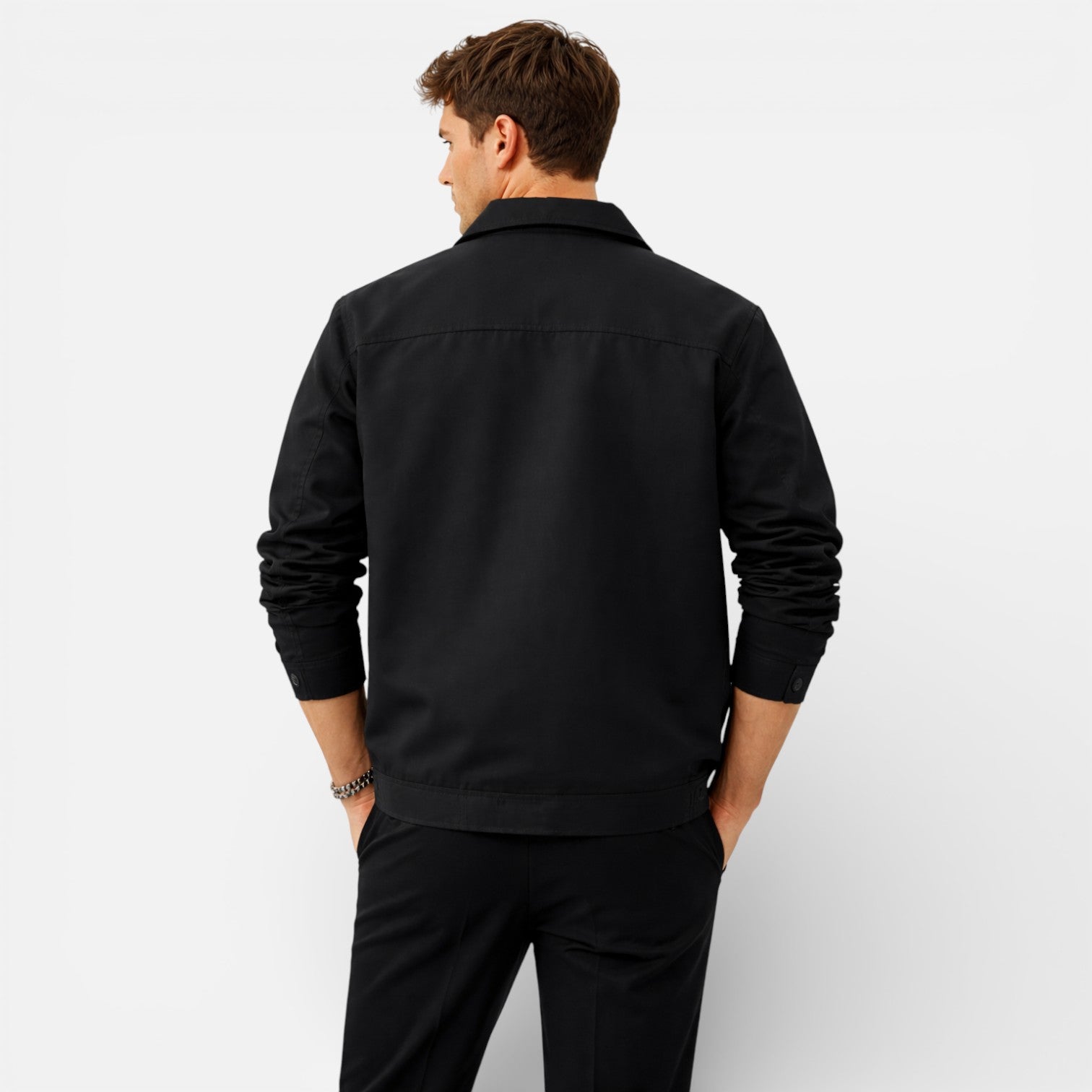 Men’s Lapel Collar Summer Jacket Lightweight Everyday Wear