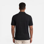 Felorro | Men’s Jacquard Knit Polo Shirt Breathable Slim Fit Casual