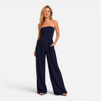 Felorro | Women’s Strapless Wide Leg Jumpsuit