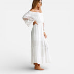 Felorro | Women’s Off Shoulder Maxi Dress Lace Elegant Summer