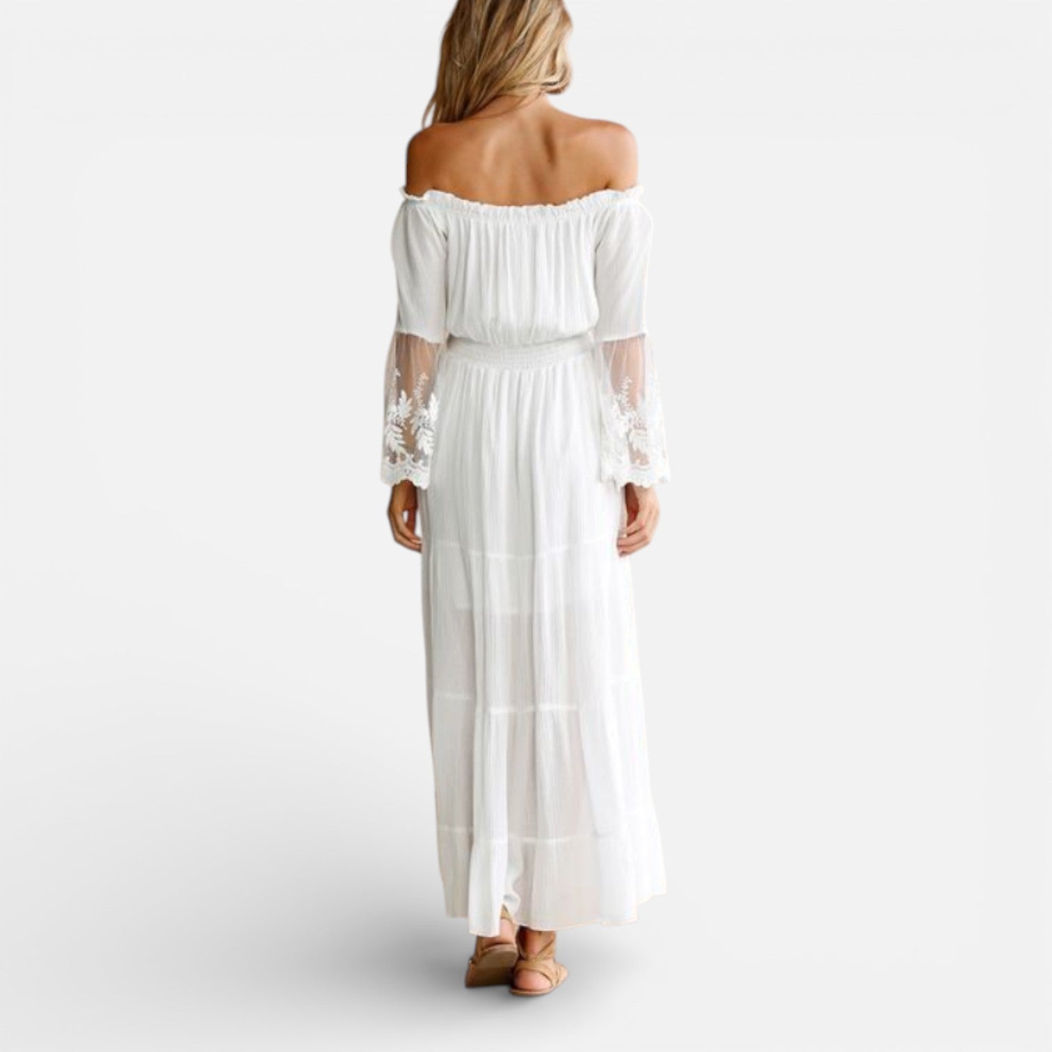 Felorro | Women’s Off Shoulder Maxi Dress Lace Elegant Summer
