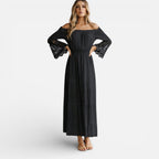 Felorro | Women’s Off Shoulder Maxi Dress Lace Elegant Summer
