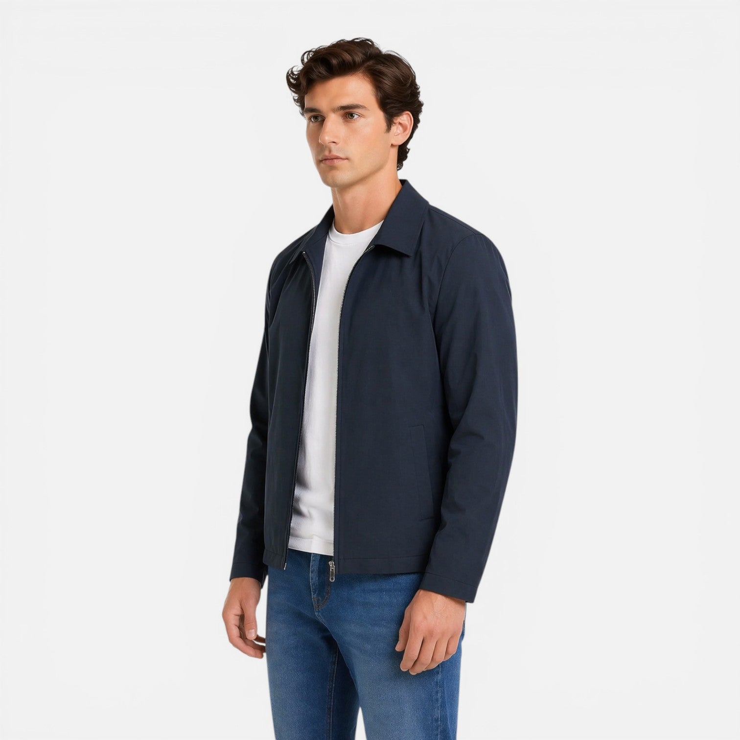 Felorro | Men’s Harrington Jacket Lightweight Zip Smart Casual Coat