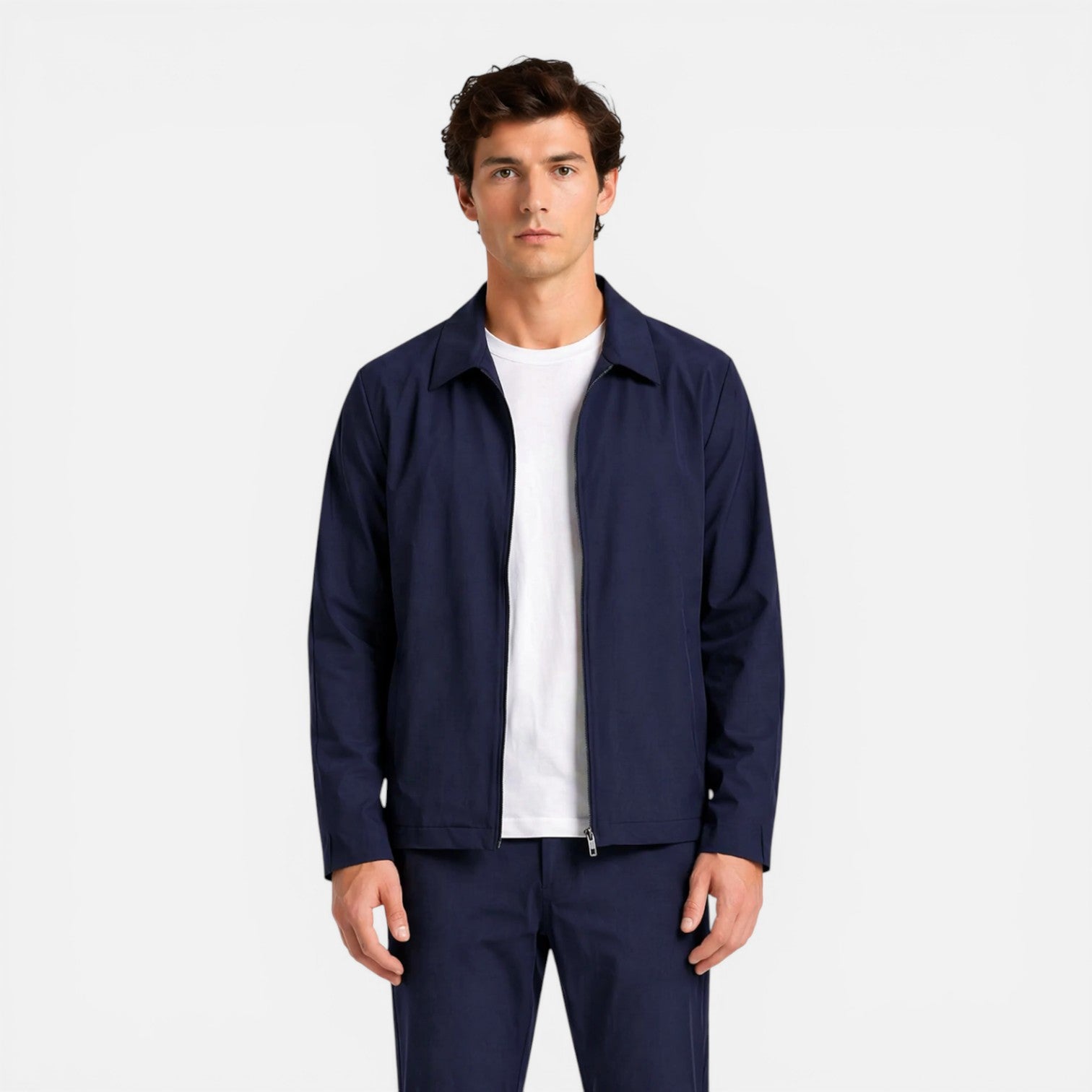 Felorro | Men’s Harrington Jacket Lightweight Zip Smart Casual Coat