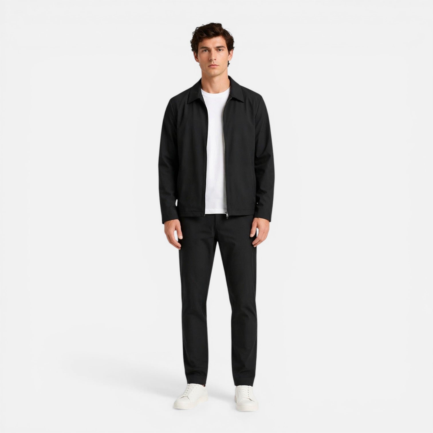 Felorro | Men’s Harrington Jacket Lightweight Zip Smart Casual Coat