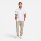 Felorro | Men’s Linen Shirt Breathable Comfort Short Sleeve Classic Fit
