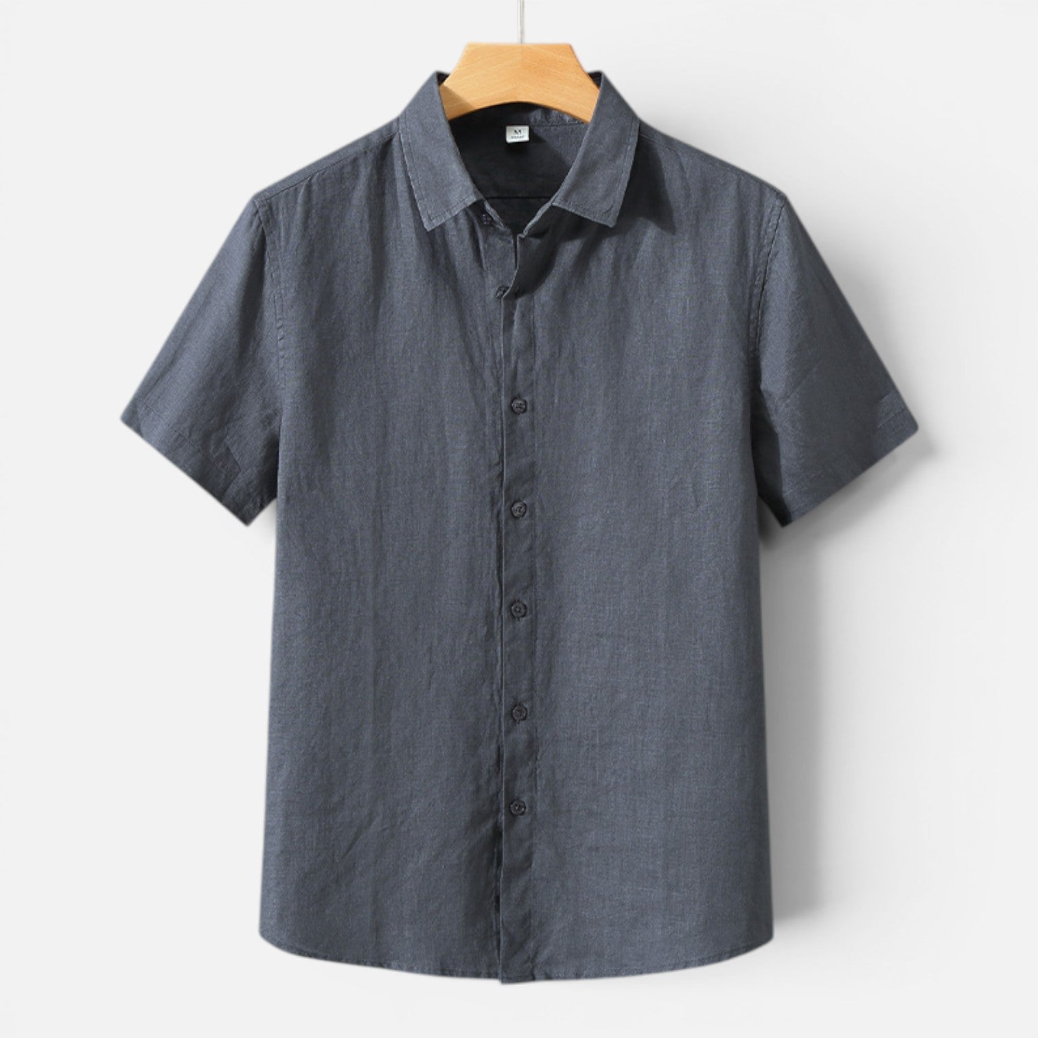 Felorro | Men’s Linen Shirt Breathable Comfort Short Sleeve Classic Fit