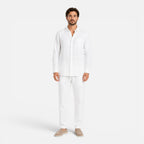 Felorro | Men’s Linen Set Summer Outfit Breathable Lightweight Two Piece