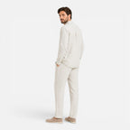 Felorro | Men’s Linen Set Summer Outfit Breathable Lightweight Two Piece