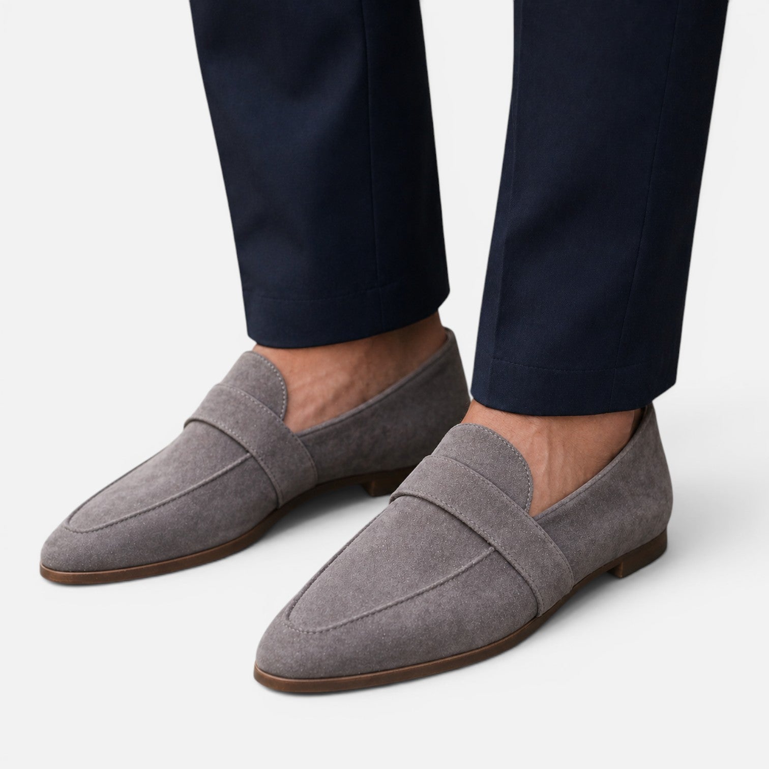 Felorro | Women’s Suede Pointed Toe Loafers Classic Comfort Slip-On