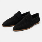 Felorro | Women’s Suede Pointed Toe Loafers Classic Comfort Slip-On