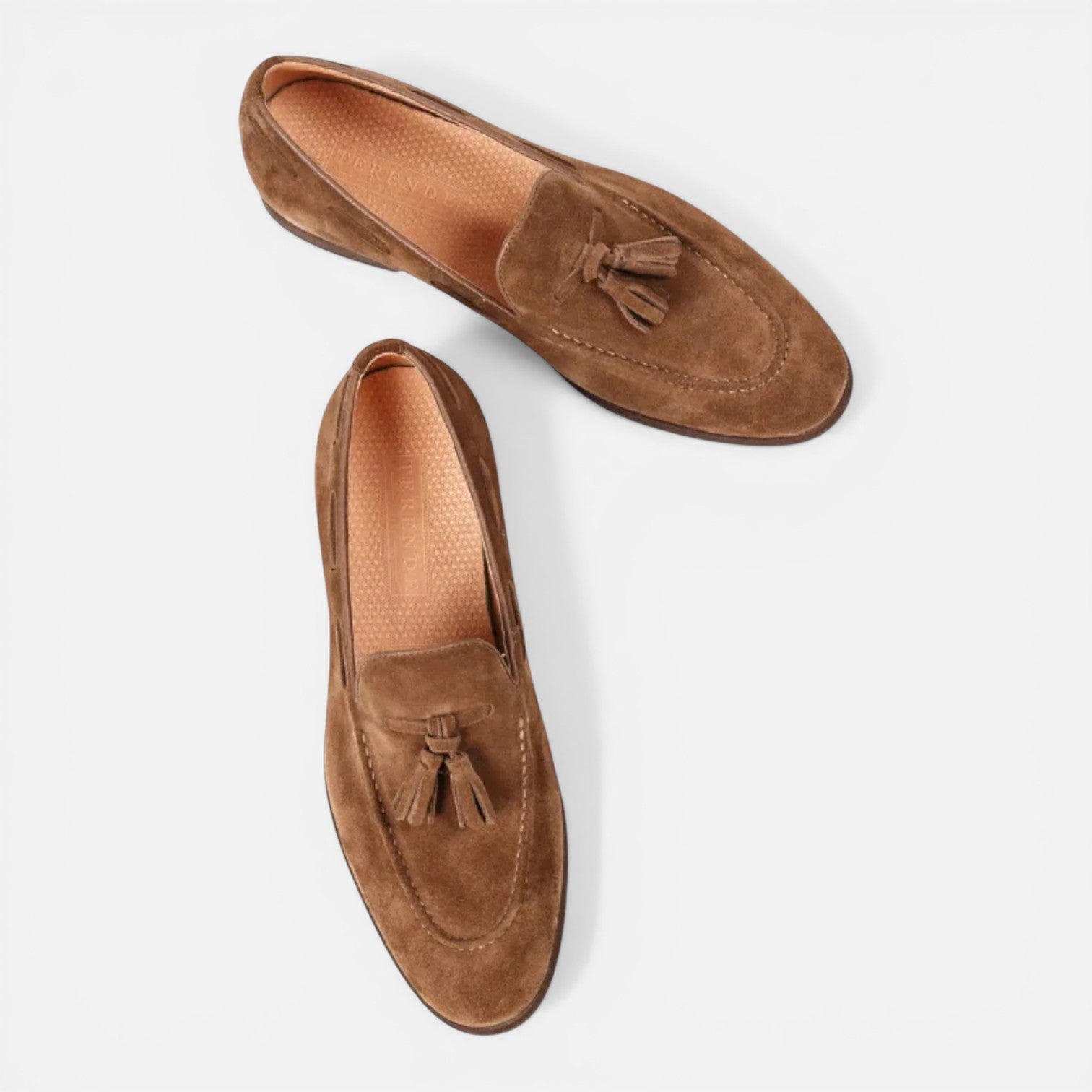 Felorro | Men’s Nubuck Leather Tassel Loafers Comfortable Slip-On Shoes