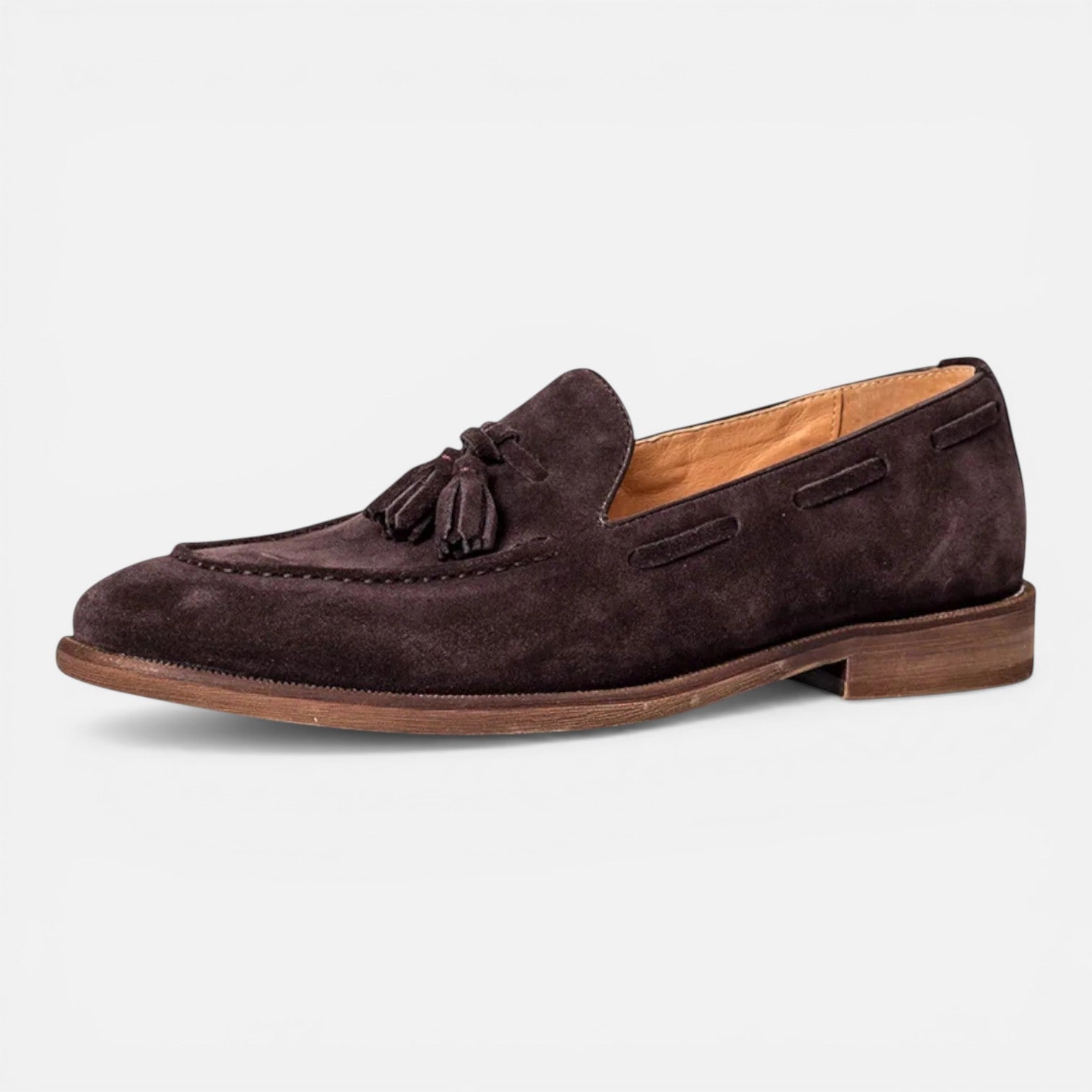 Felorro | Men’s Nubuck Leather Tassel Loafers Comfortable Slip-On Shoes